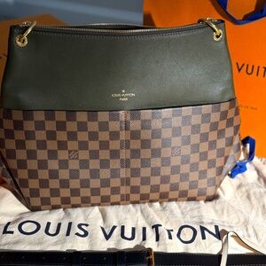 Maida Handbag Damier with Leather